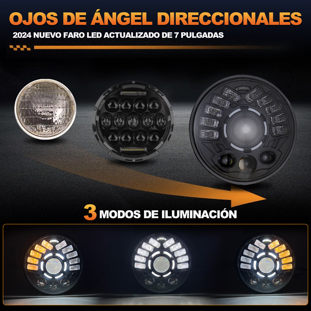 7'' Faro Lupa daymaker Más Brillante Hi/lo Beam Antideslumbrante para ...
